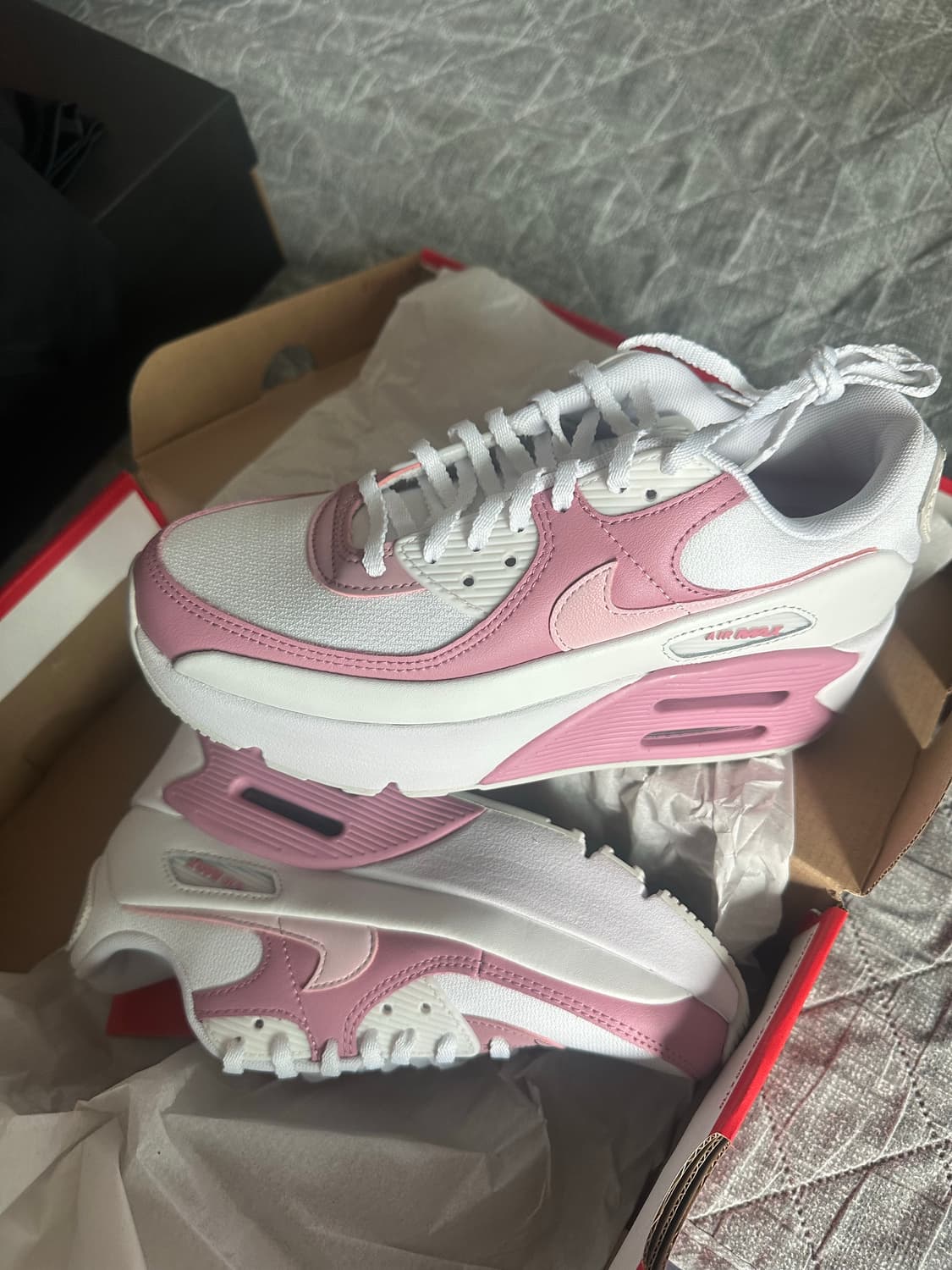W 나이키 에어맥스90 LV8 화이트 핑크폼 상품이미지2