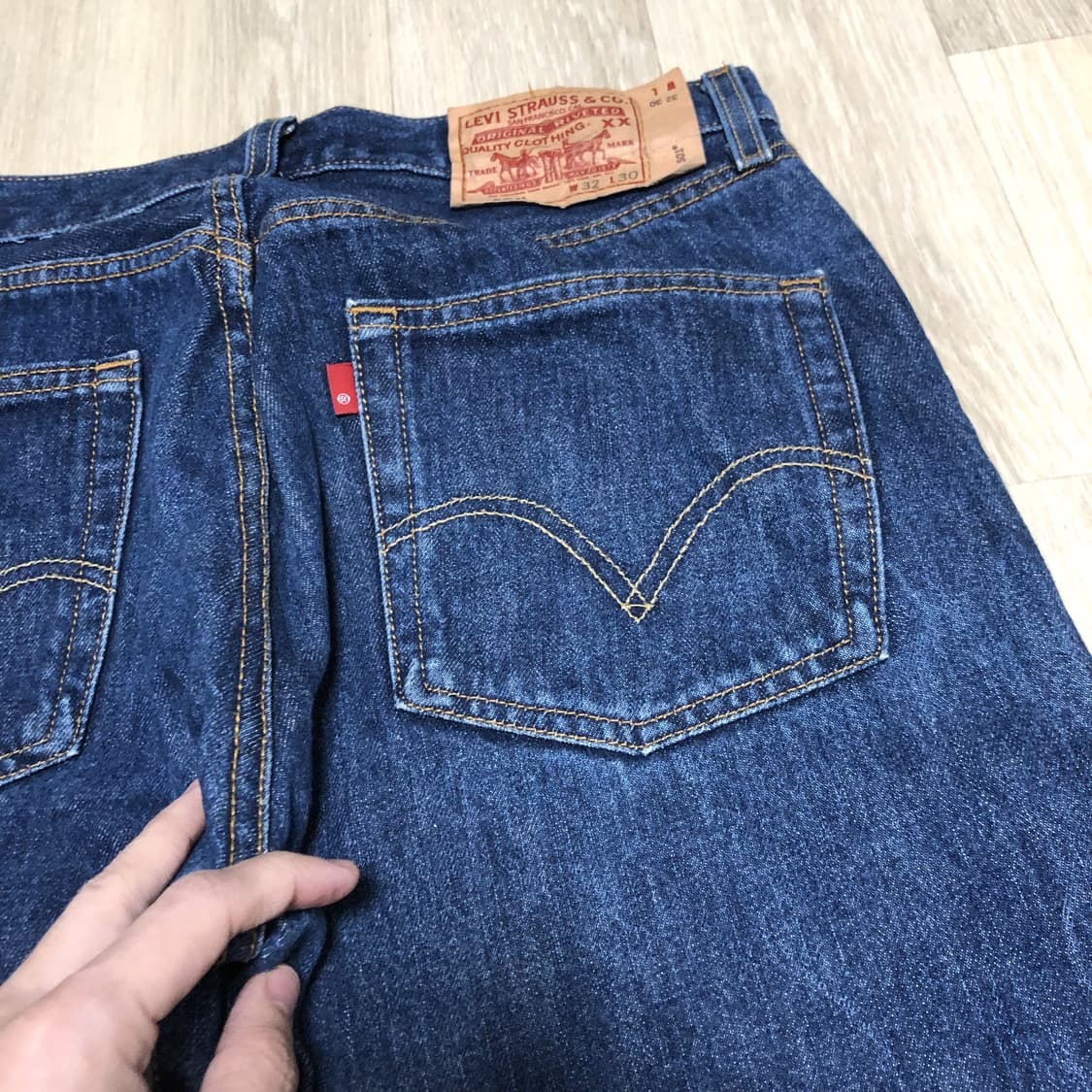 (31) 00's 리바이스 Levi's 501 스트레이트핏 중청 데님 상품이미지8