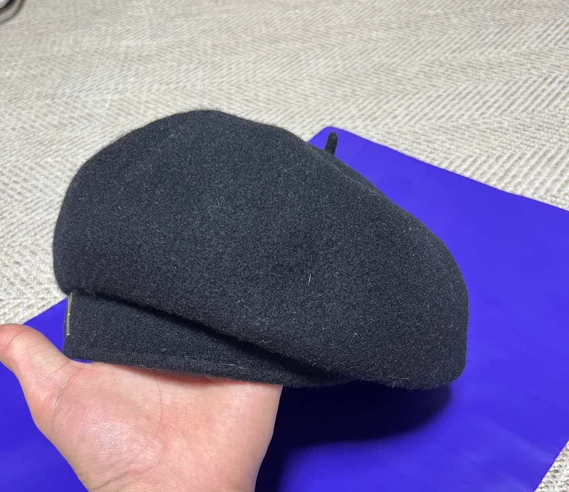 바잘 스터드 로고 울 베레모 버킷햇 프리 상품이미지2