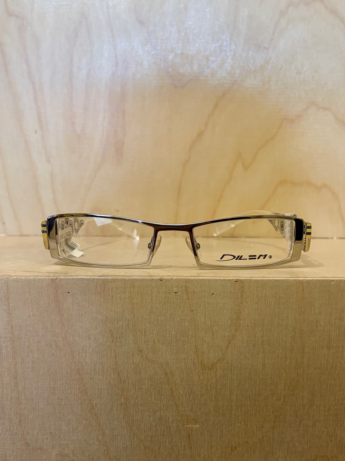 [DILEM] 딜렘 안경 DE041 실버 & 써클 패턴 상품이미지1