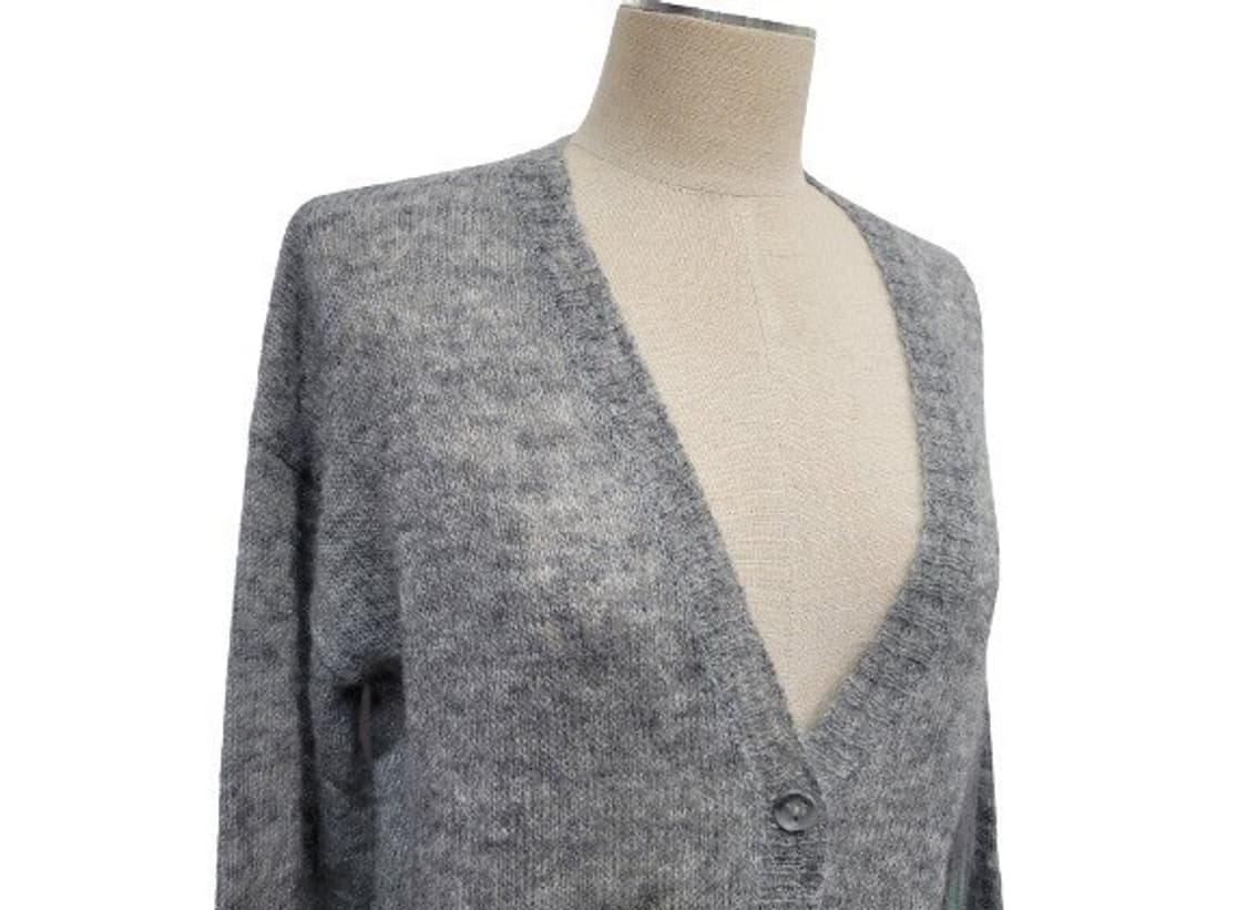 이태리 CARACTERE 플라워 그레이믹스 M 울가디건 새상품
 상품이미지4