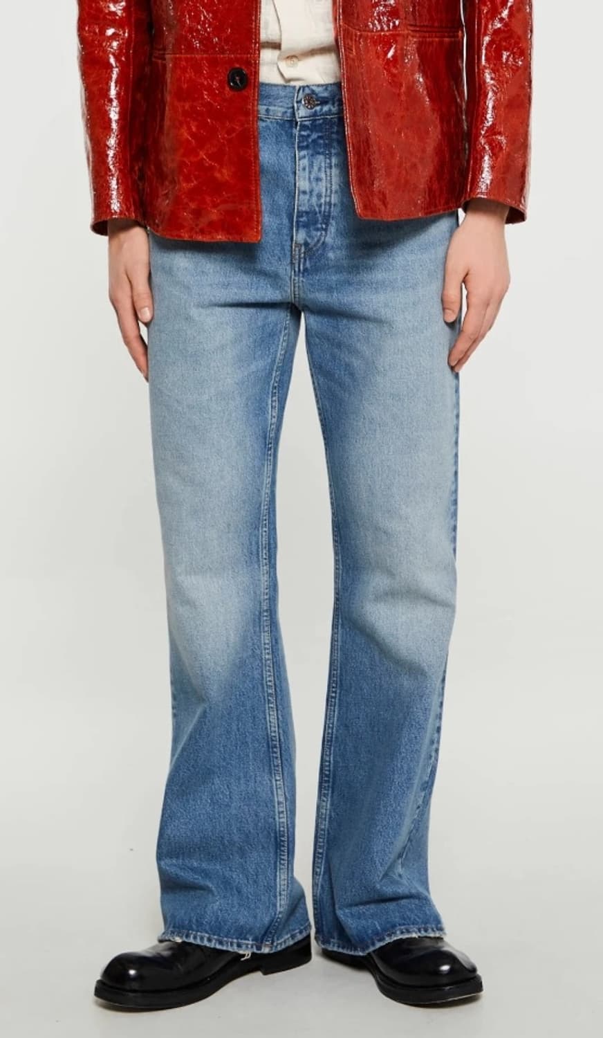 선플라워 25SS 플레어핏 빈티지 워싱 중청 데님 상품이미지3