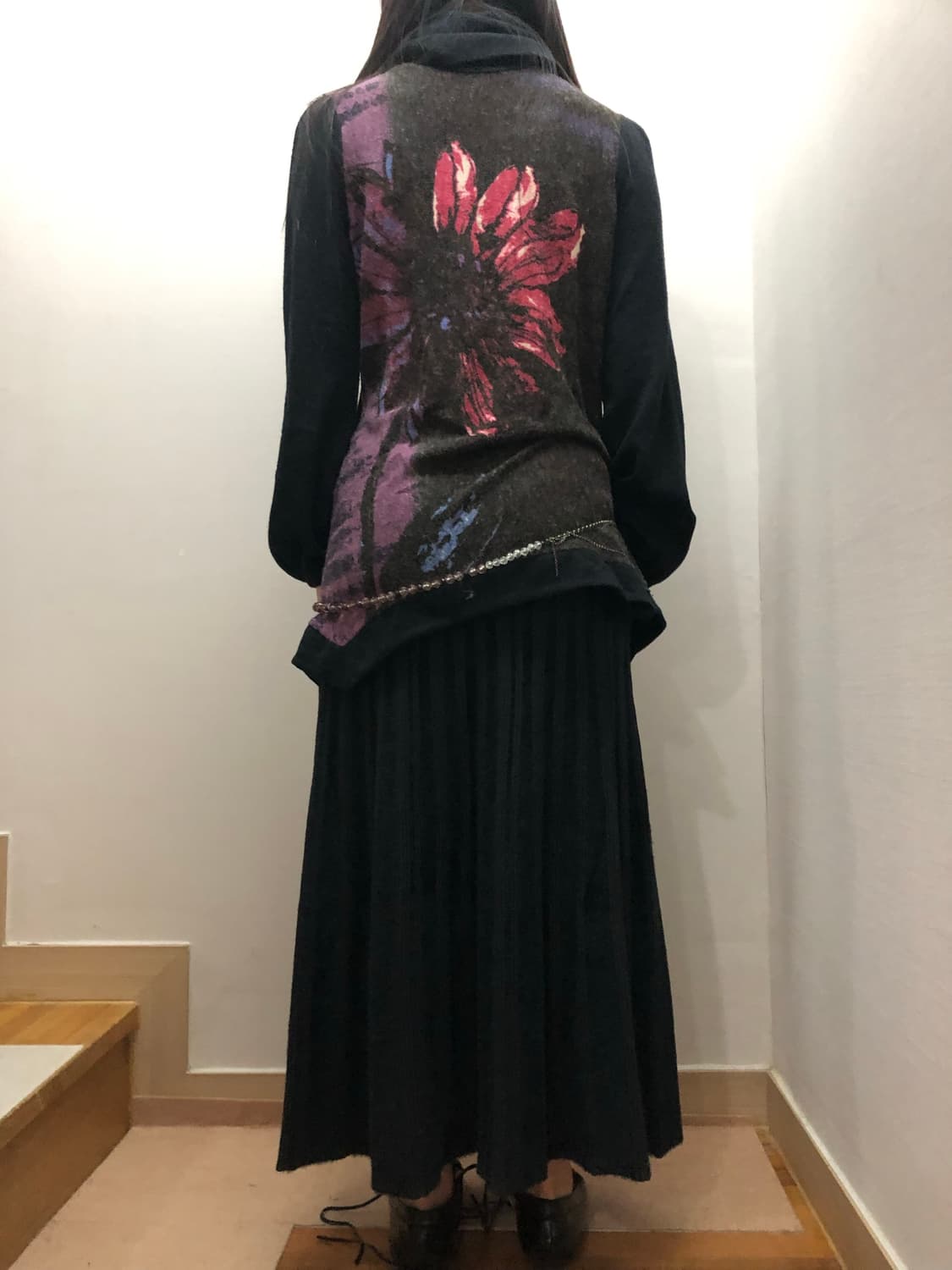 빈티지 블랙 오리엔탈 탑 상품이미지7