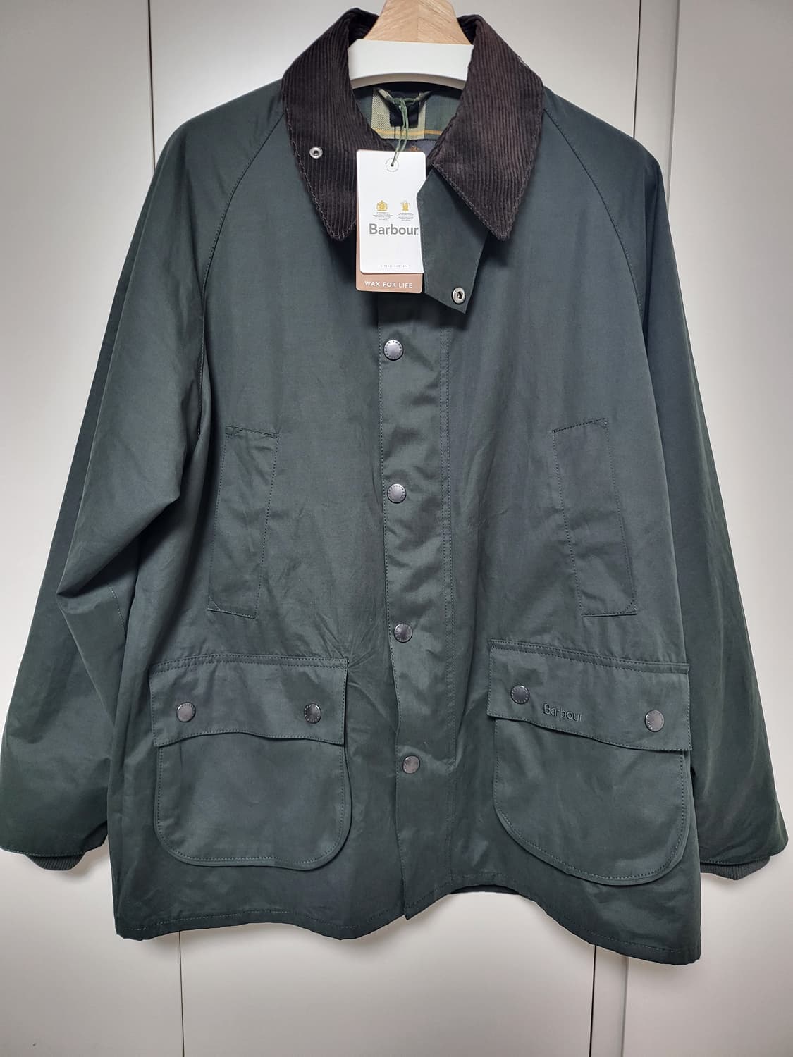 바버 클레식 비데일 논왁스 세이지(42사이즈) 새상품 상품이미지1