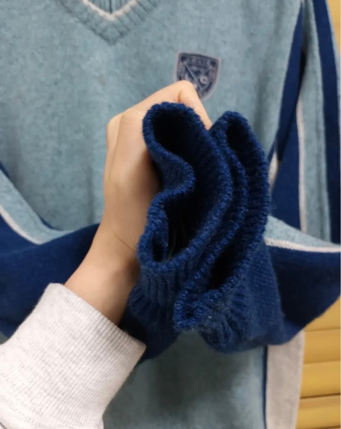 루이까스텔 남성 반집업방풍니트 100사이즈 상품이미지4