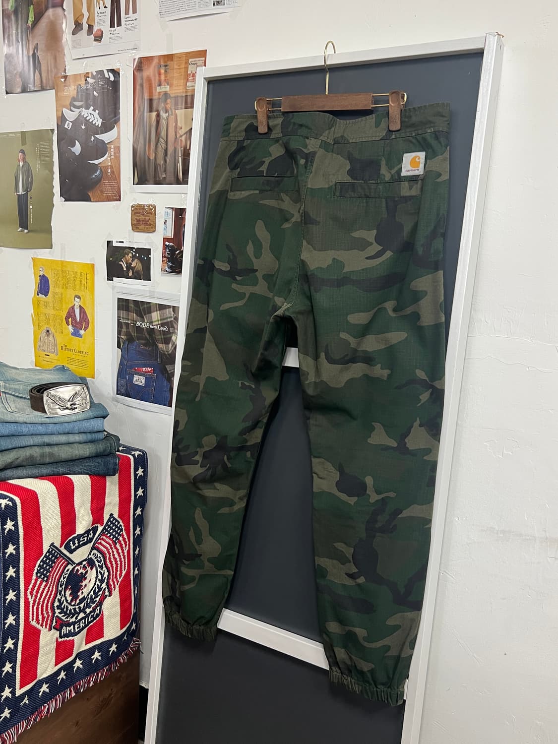 Carhartt wip 칼하트 마샬 카모 플라쥬 조거 팬츠 상품이미지1