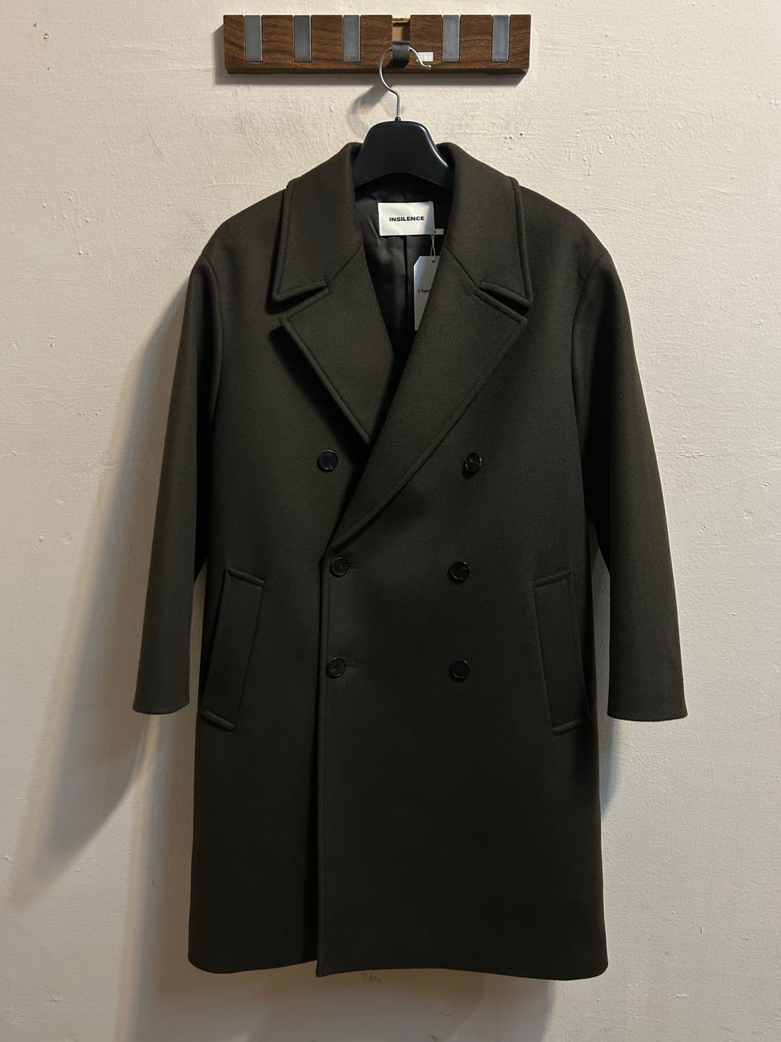 인사일런스 더블 브레스티드 울 캐시미어 코트 상품이미지1