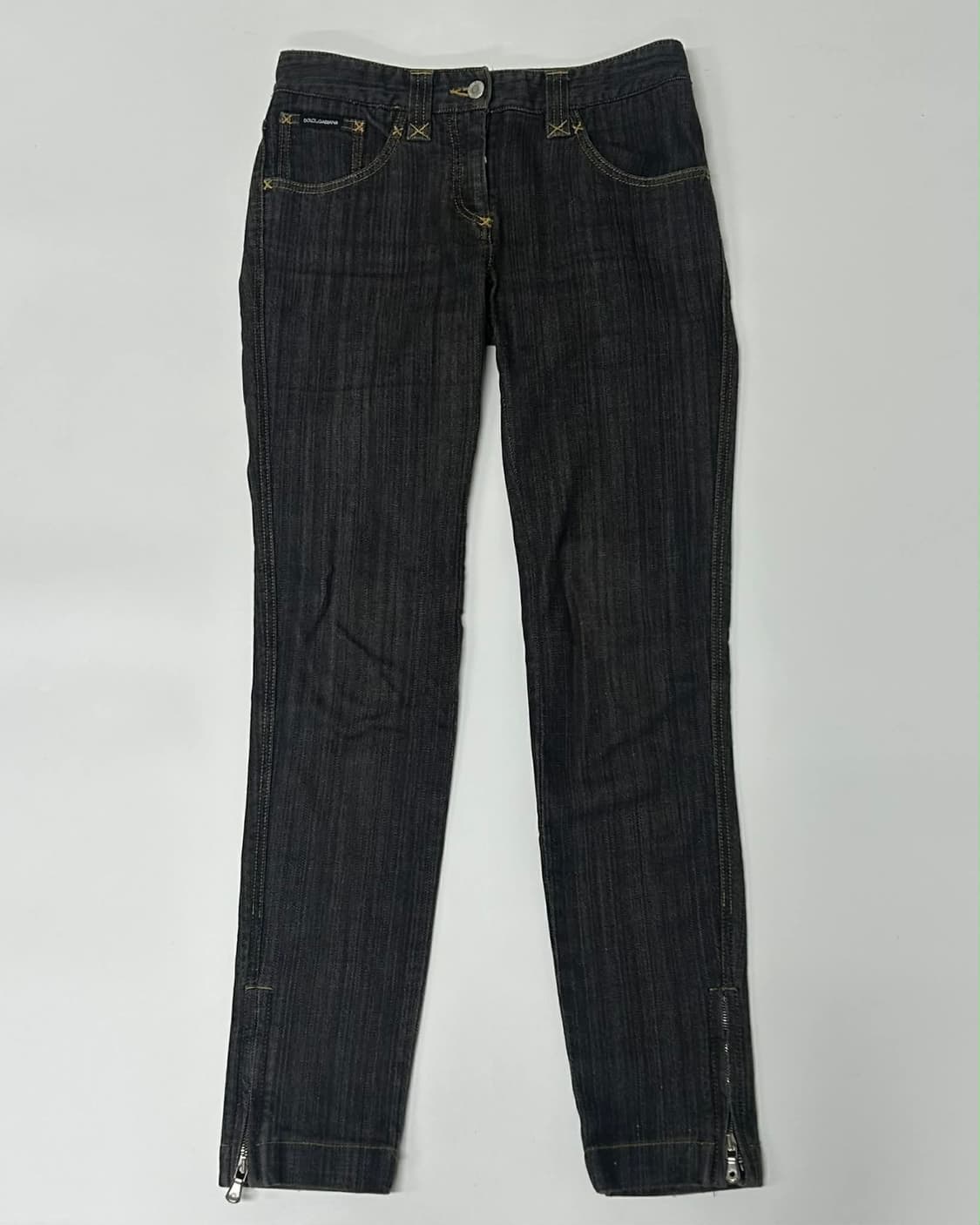 [40] 돌체앤가바나 인디고 집 플레이트 데님 팬츠 상품이미지1