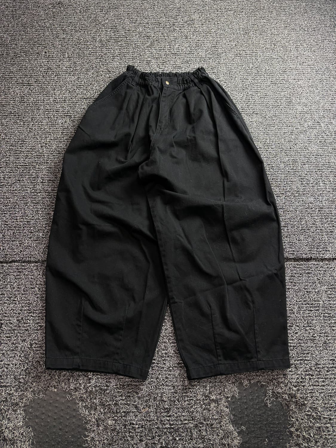 유니폼브릿지 와이드 벌룬 팬츠 블랙 3761 상품이미지2