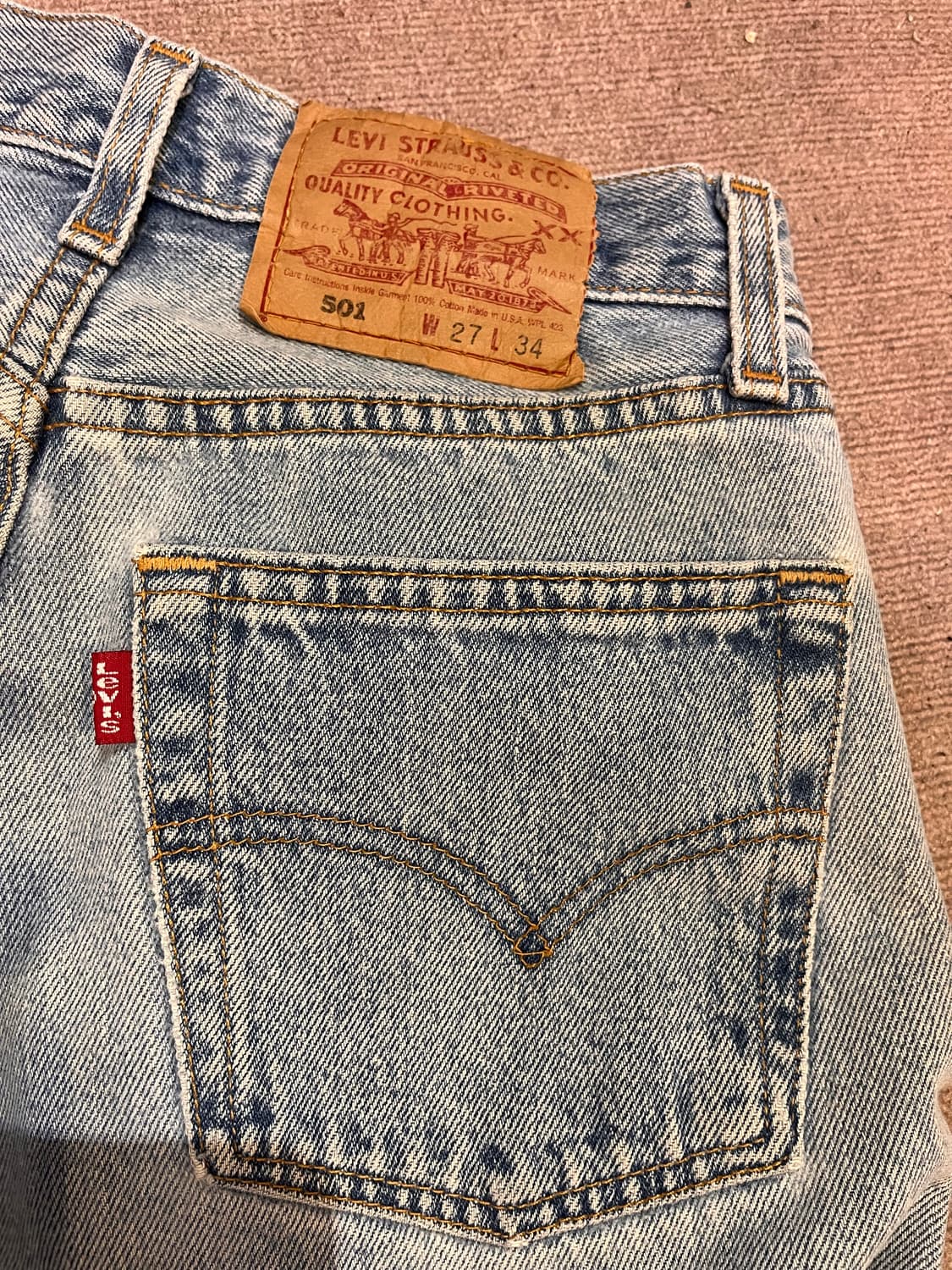 00’s Levi’s 501 USA 여성 데님 팬츠 W27 L34 (미국 상품이미지3