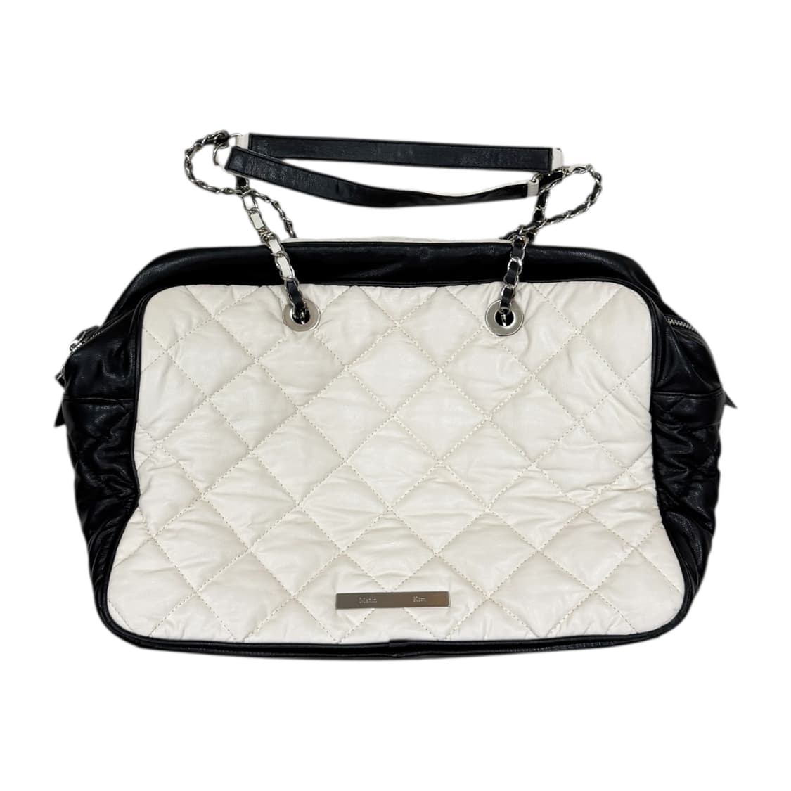 마뗑킴 빅 퀄팅백 가방 아이보리 상품이미지1