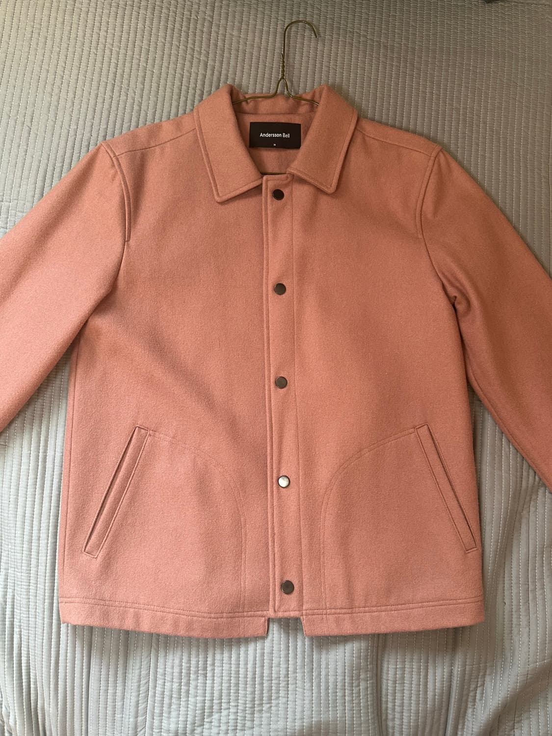 앤더슨벨 요한슨 울 코치 자켓 (m) 인디핑크 상품이미지1