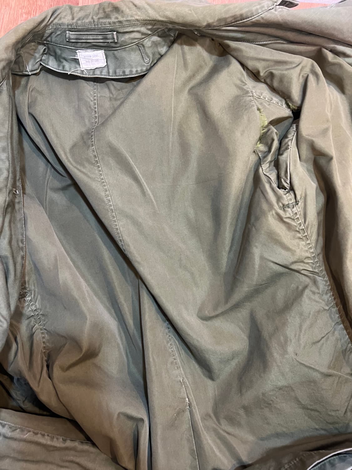 빈티지밀리터리 카키 필드코트 워크자켓 상품이미지6