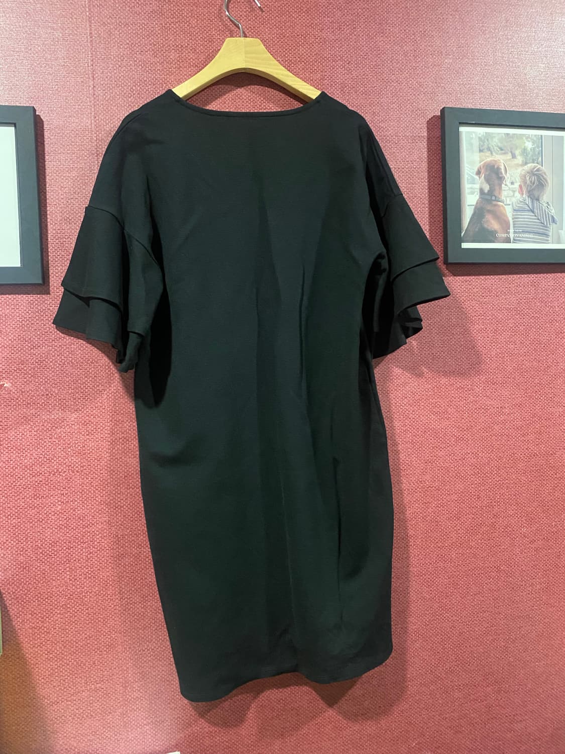 랄프로렌 블랙 프릴 소매 원피스 S 상품이미지2