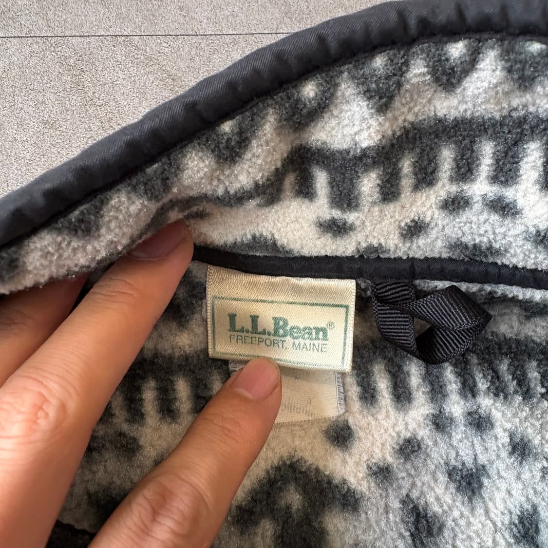 90s L.L.bean 정품 90년대 생산 엘엘빈 아즈텍 플리스 신칠라  상품이미지4