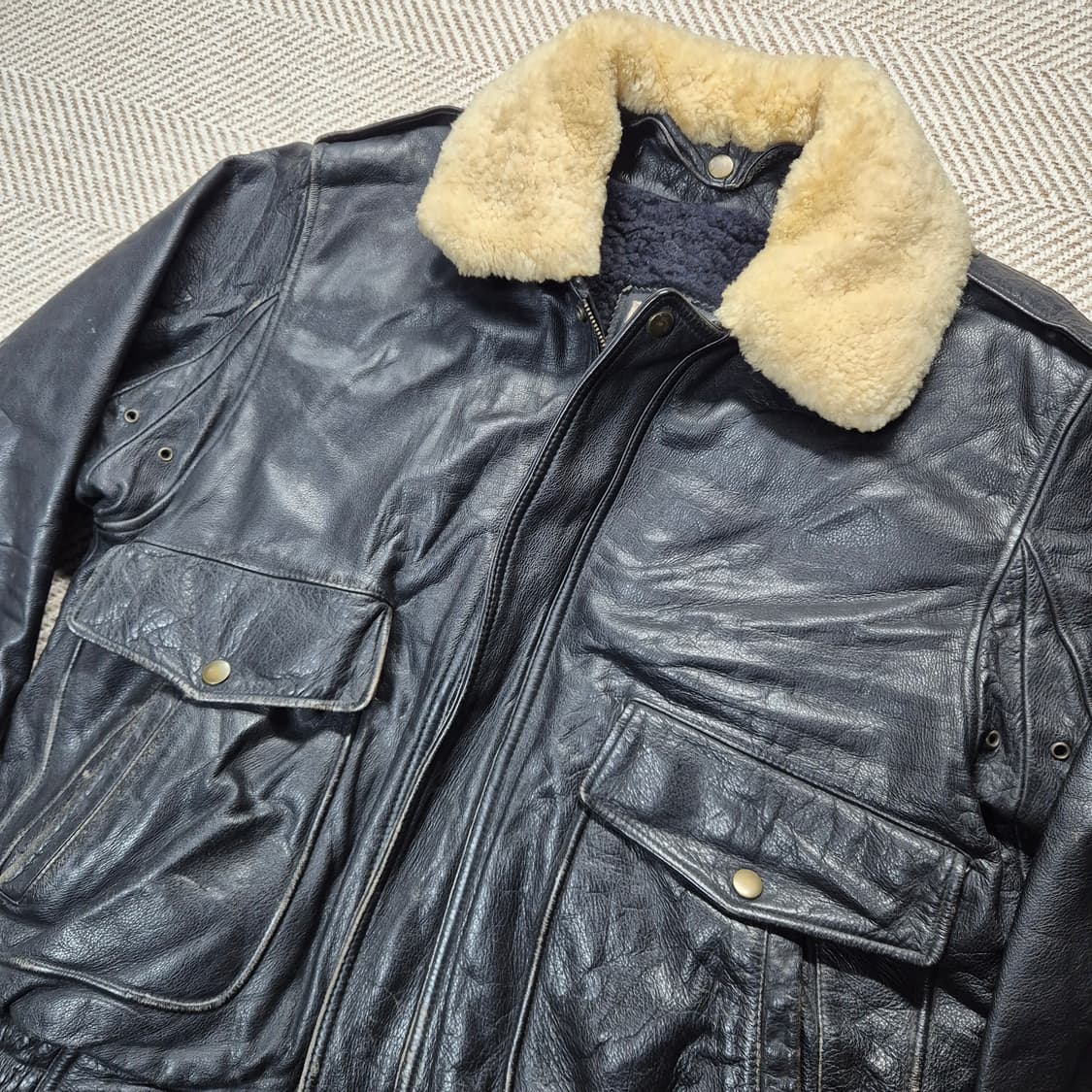 빈티지 G1 소가죽 자켓 상품이미지3