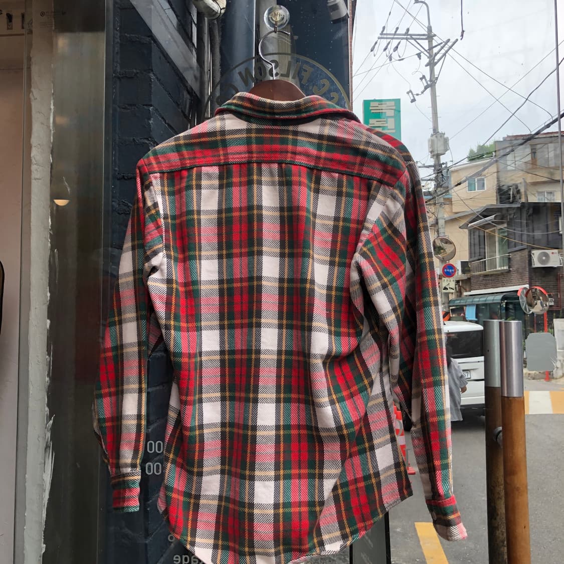 70s Big Mac flannel shirt-S 상품이미지7