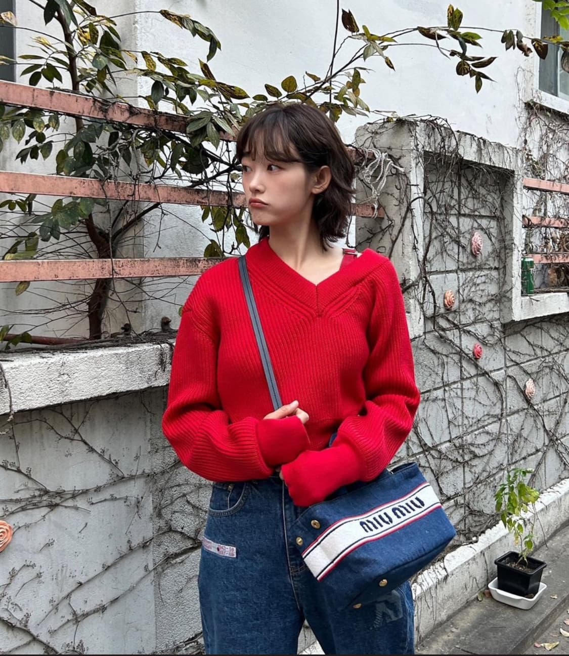 [SA급 정품] 미우미우 캔버스 데님 크로스백 상품이미지8