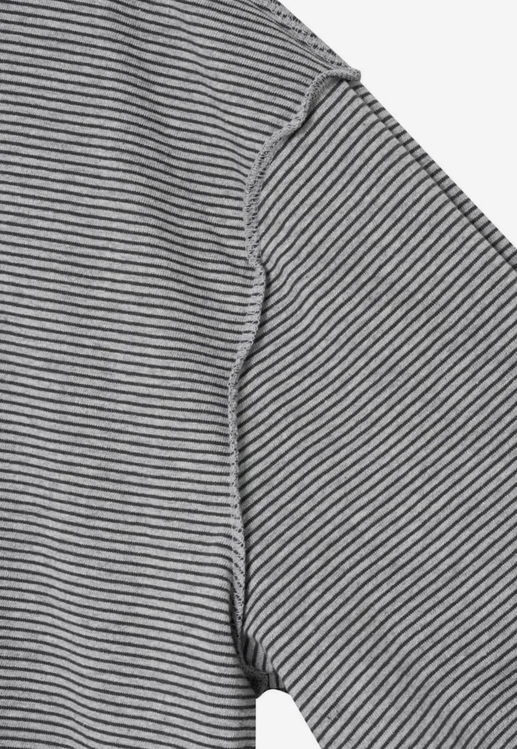 해칭룸) 회색 반팔 Two Face Stripe Tee Grey 상품이미지5