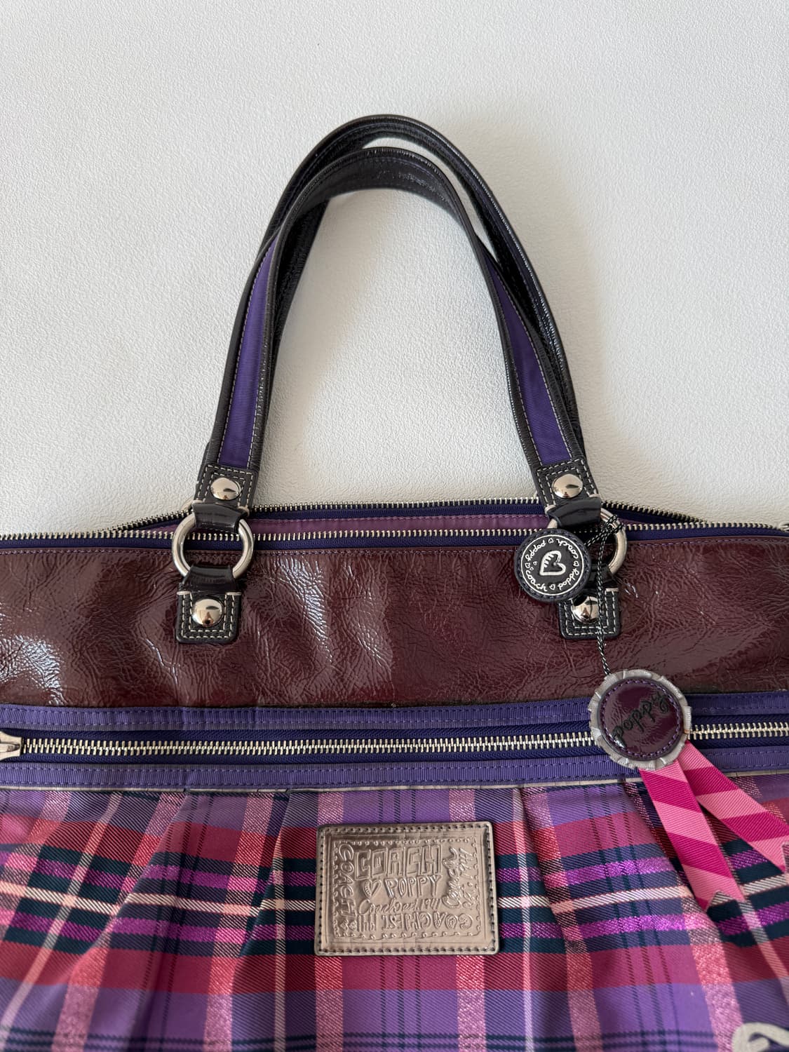 코치(Coach) 체크 토트백(내부 로고 갈라짐) 상품이미지2
