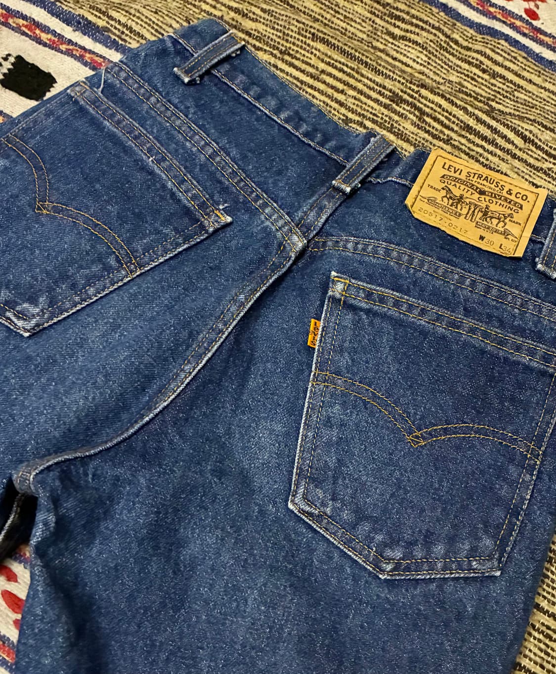(27~28)80s USA 빈티지 리바이스 20517-0217 오렌지탭  상품이미지6