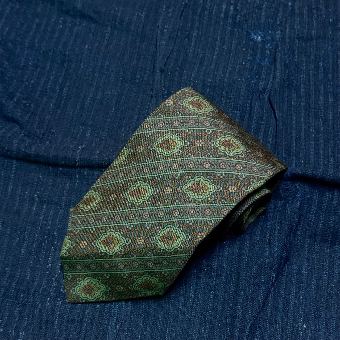 90‘s 크리스찬 디올 패턴 코튼 타이 상품이미지2