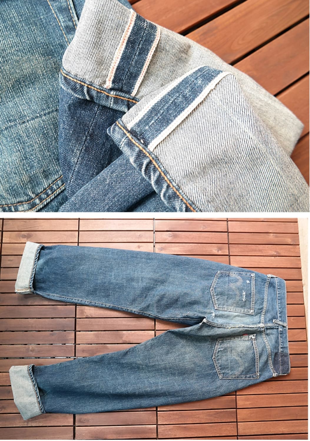 90S EVIS 에비스 에비수 초기모델 빈티지 셀비지데님 31사이즈  상품이미지5