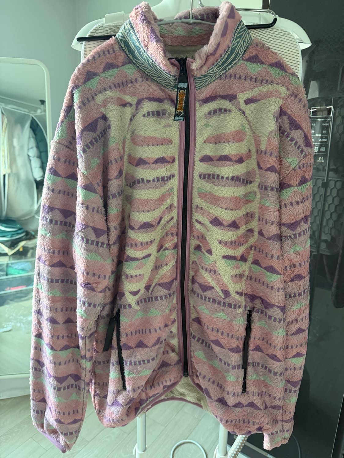 새제품 KAPITAL BONE FLEECE 캐피탈 본 후리스 핑크 5 상품이미지1