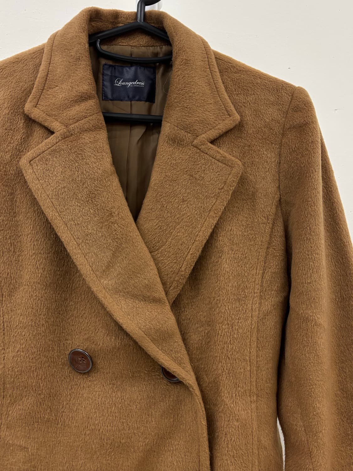 빈티지 브라운 더블 코트 상품이미지7