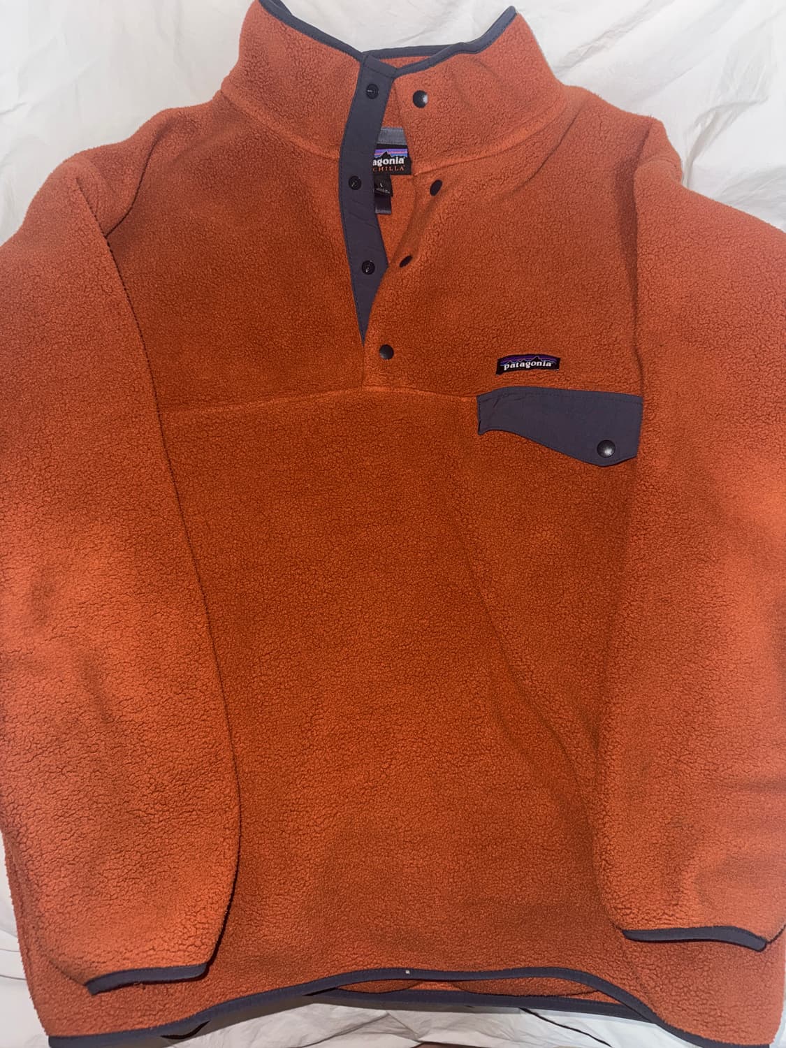 파타고니아 신칠라 L 헤비웨이트 버니쉬드 레드 상품이미지1