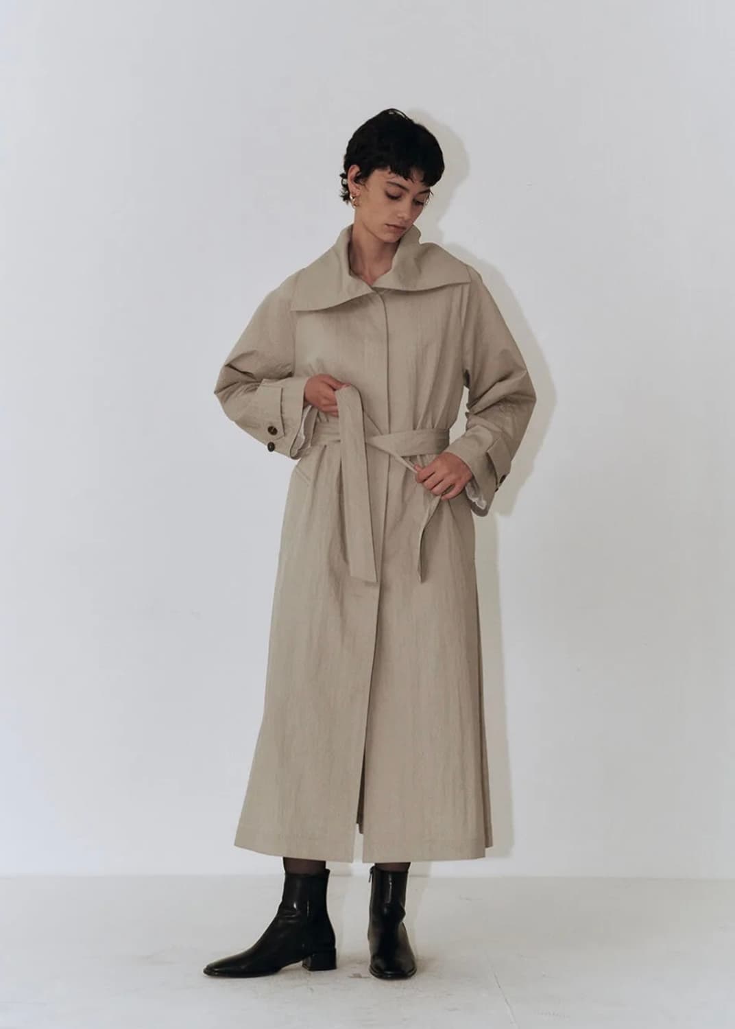 플로우먼 맥시 트렌치코트 Maxi Trench Coat 상품이미지4
