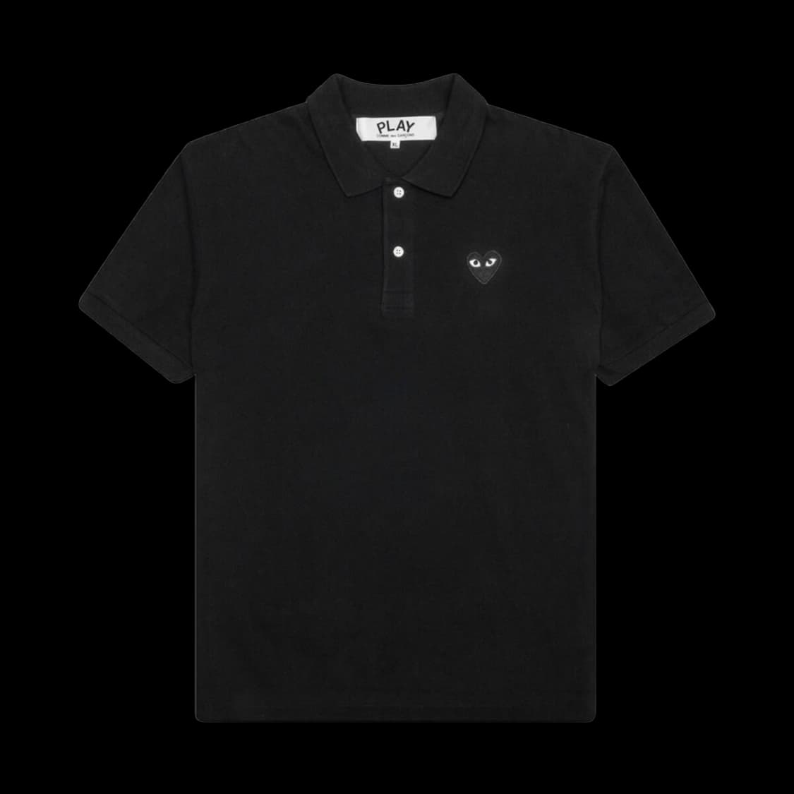 플레이 꼼데가르송 블랙 하트 폴로 셔츠 블랙 상품이미지1