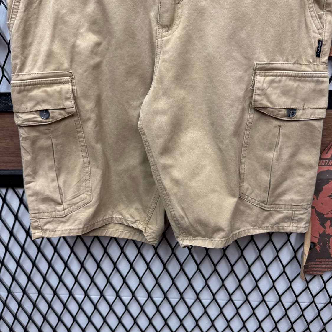 ONEILL 오닐 카고 반바지 사이드 포켓 포인트 베이지 상품이미지4