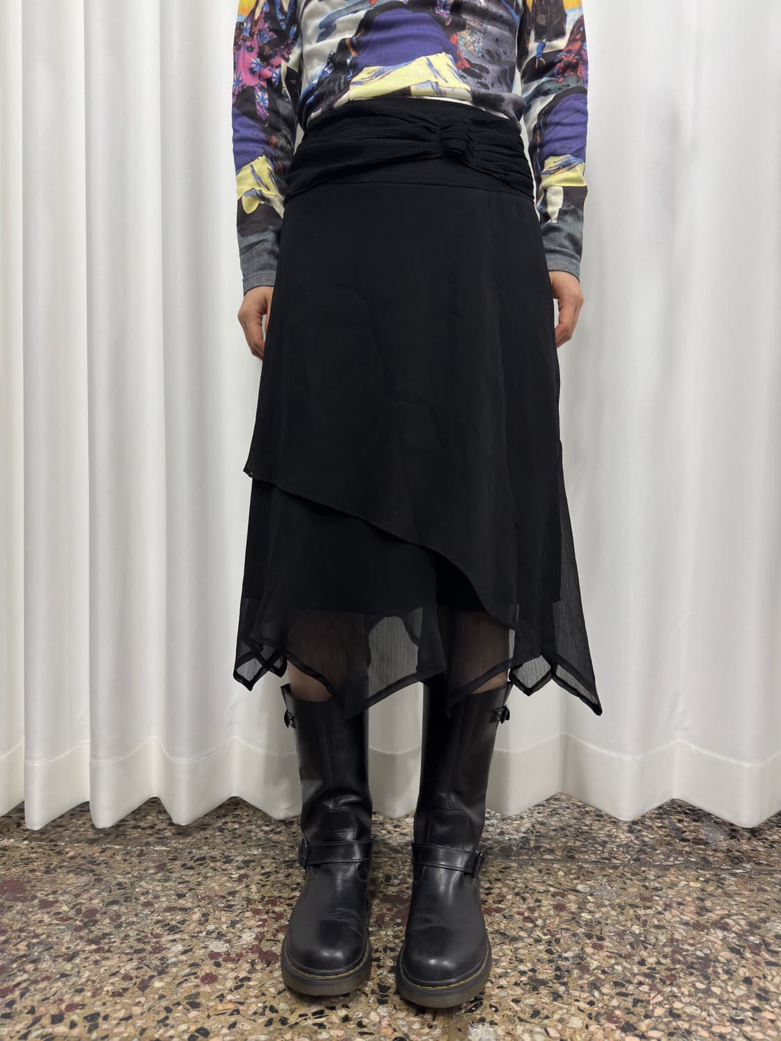 design midi layered skirt 상품이미지1