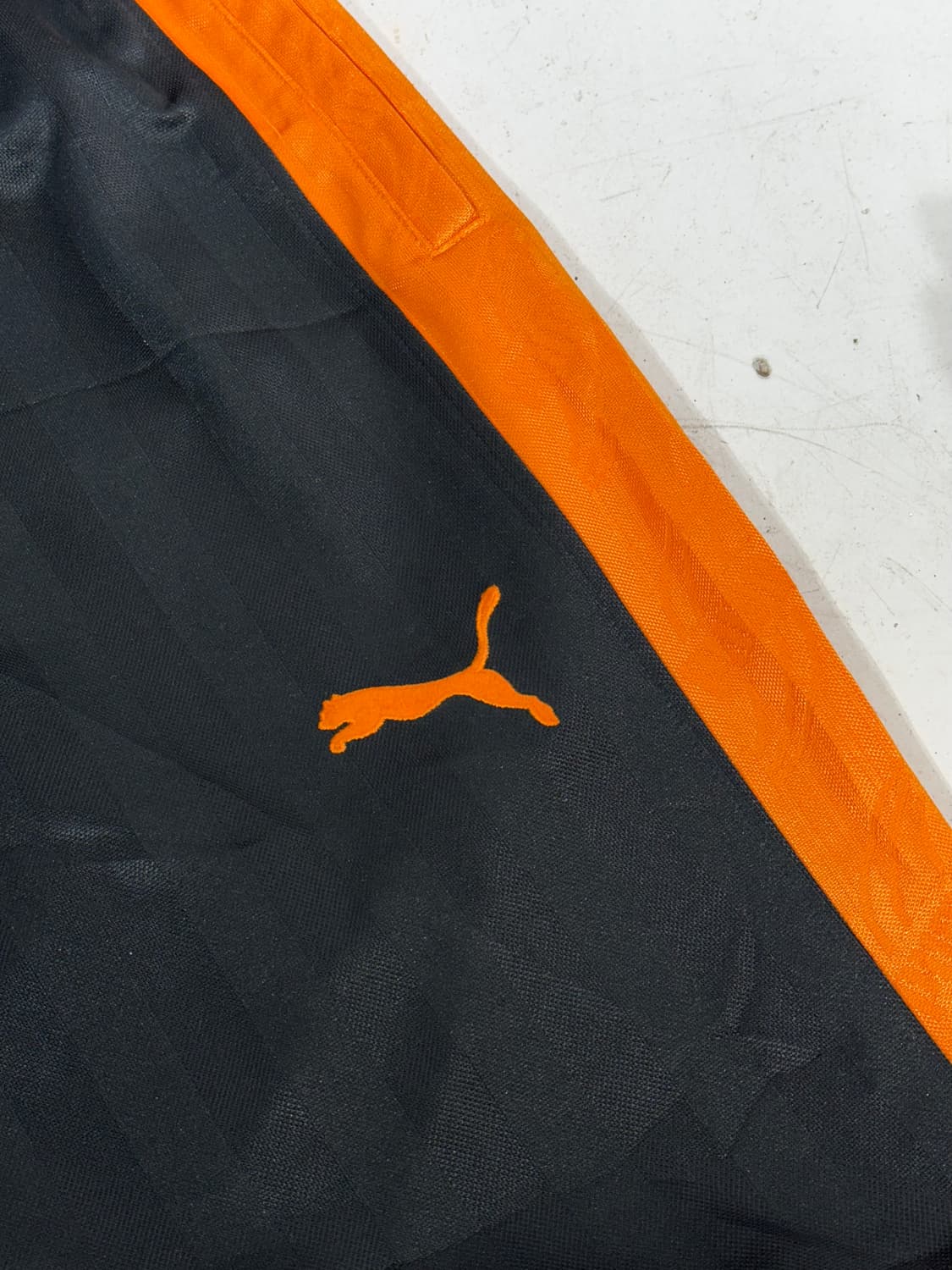 푸마 블랙 오렌지 사이드 라인 와이드 팬츠 S 상품이미지6