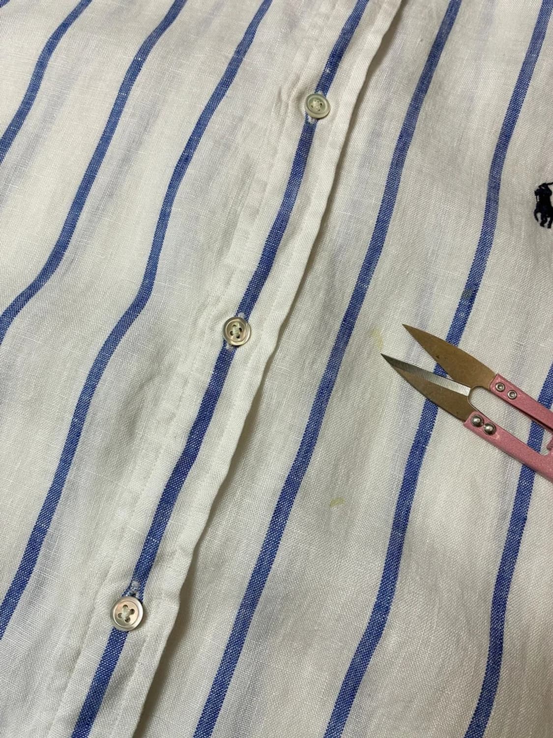 폴로 랄프로렌 화이트탭 신형 100% 린넨 셔츠 PN8410 상품이미지6