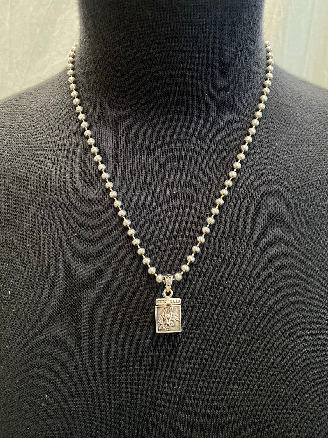 925 실버 볼체인 목걸이 상품이미지2