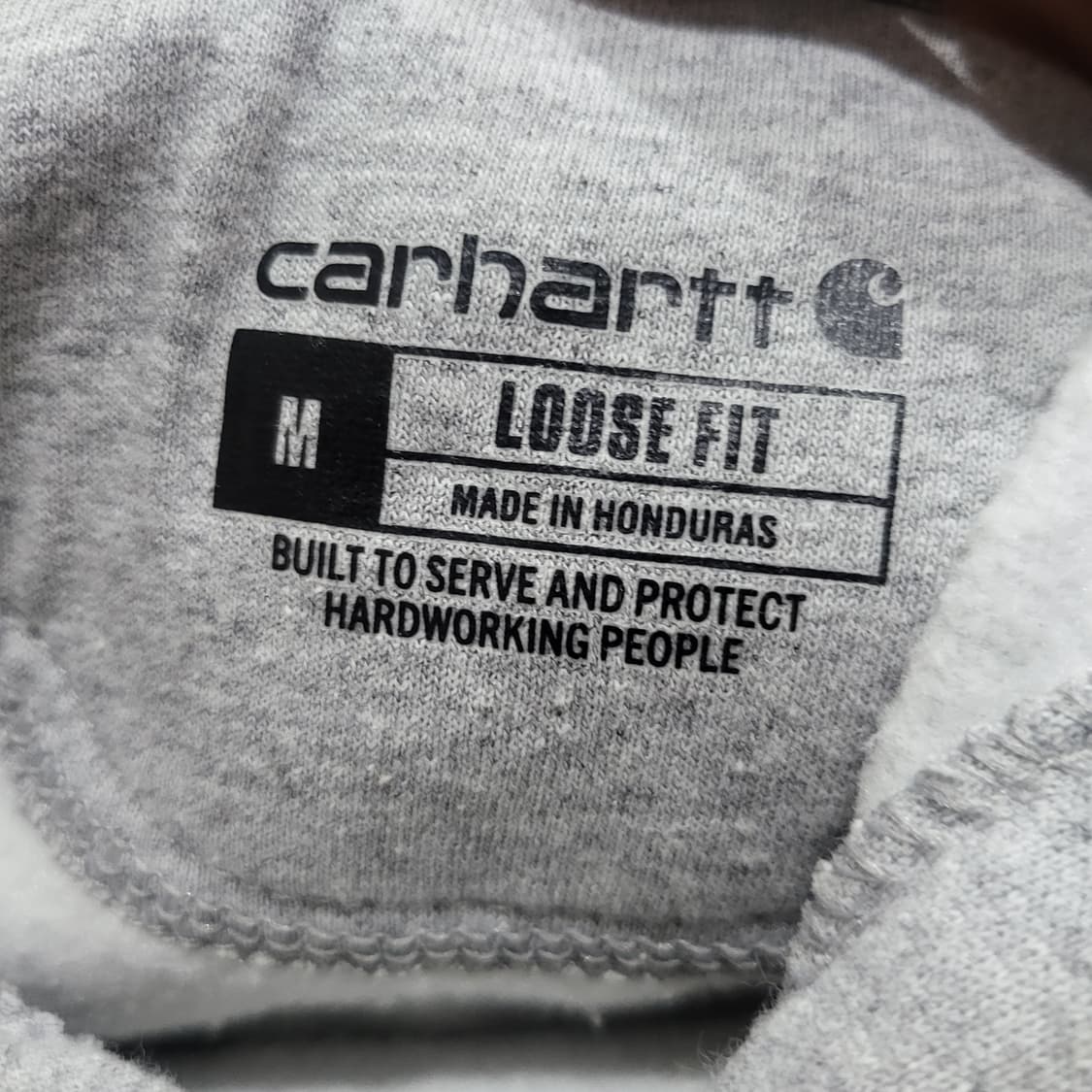 칼하트 로고 후드 그레이 (M/100) 상품이미지3