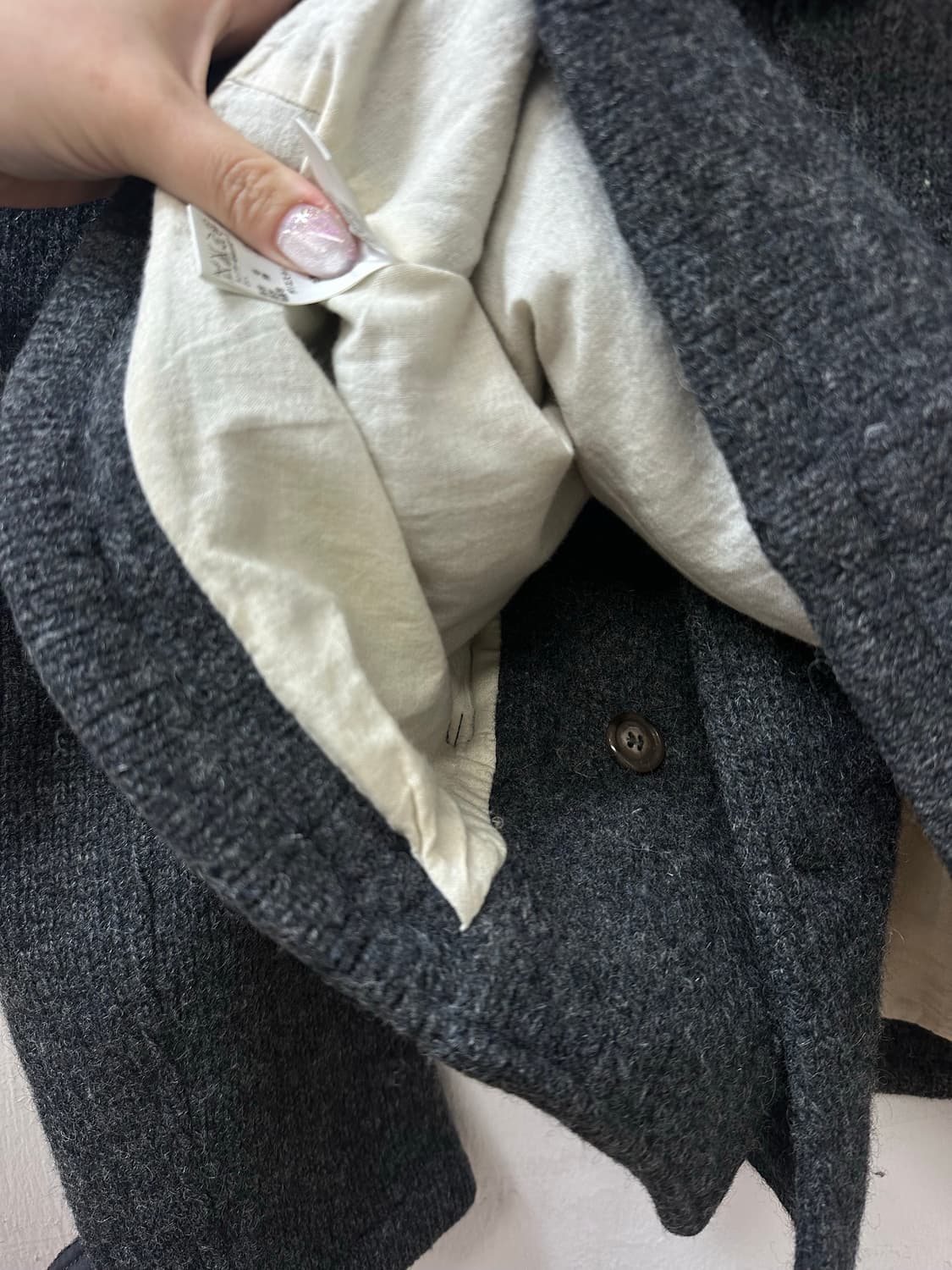 일본빈티지 JOURNAL STANDARD 울 100% 후드 더플 코트 상품이미지7