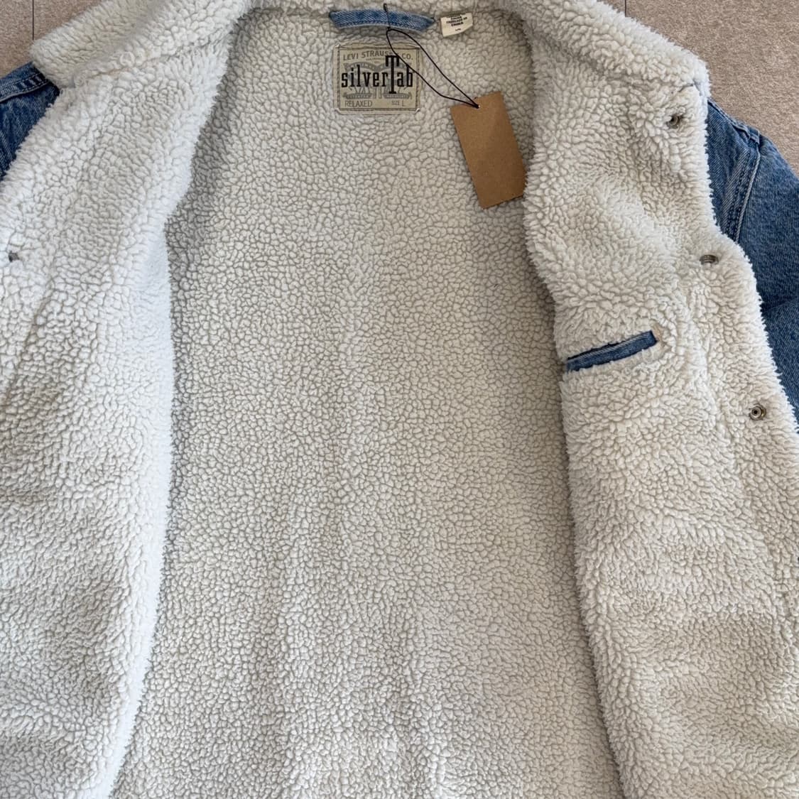 리바이스 실버탭 쉐르파 양털 데님 자켓 상품이미지3
