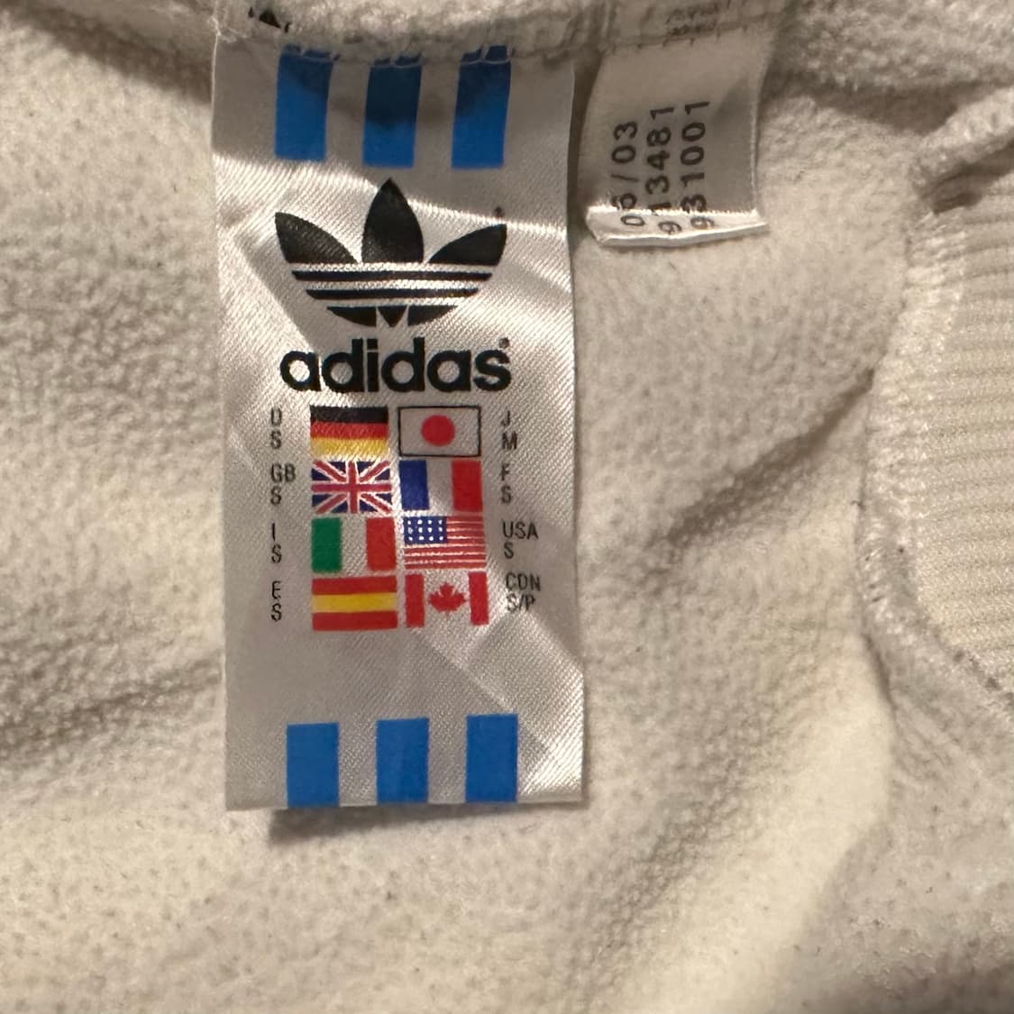 아디다스 져지 시필드 흰빨 트랙탑 상품이미지4