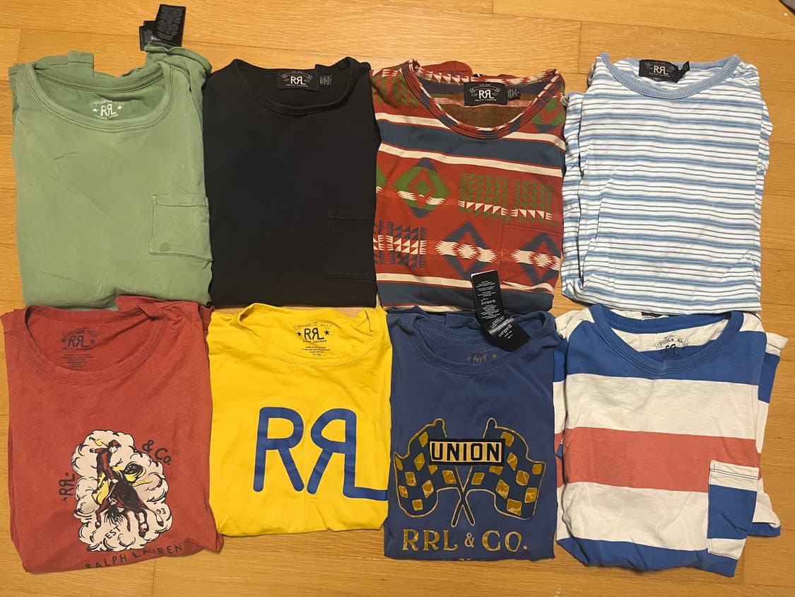 RRL 반팔티 많아요 s,m,l 사이즈 섞여있음 상품이미지1