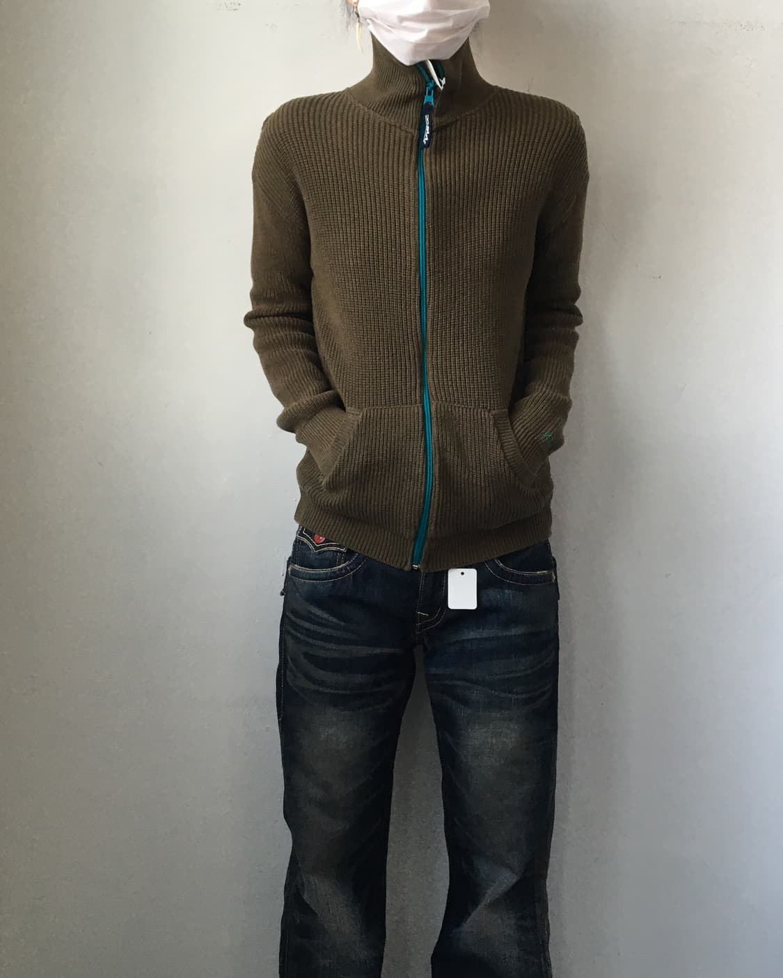 X girl knit zip up 상품이미지7