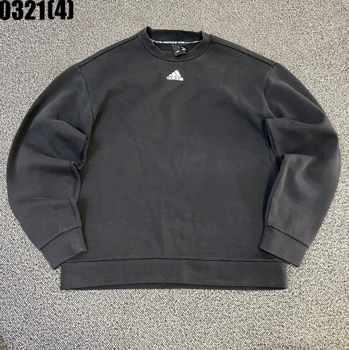 XL 아디다스 블랙 맨투맨 티셔츠 0321(4) 상품이미지1