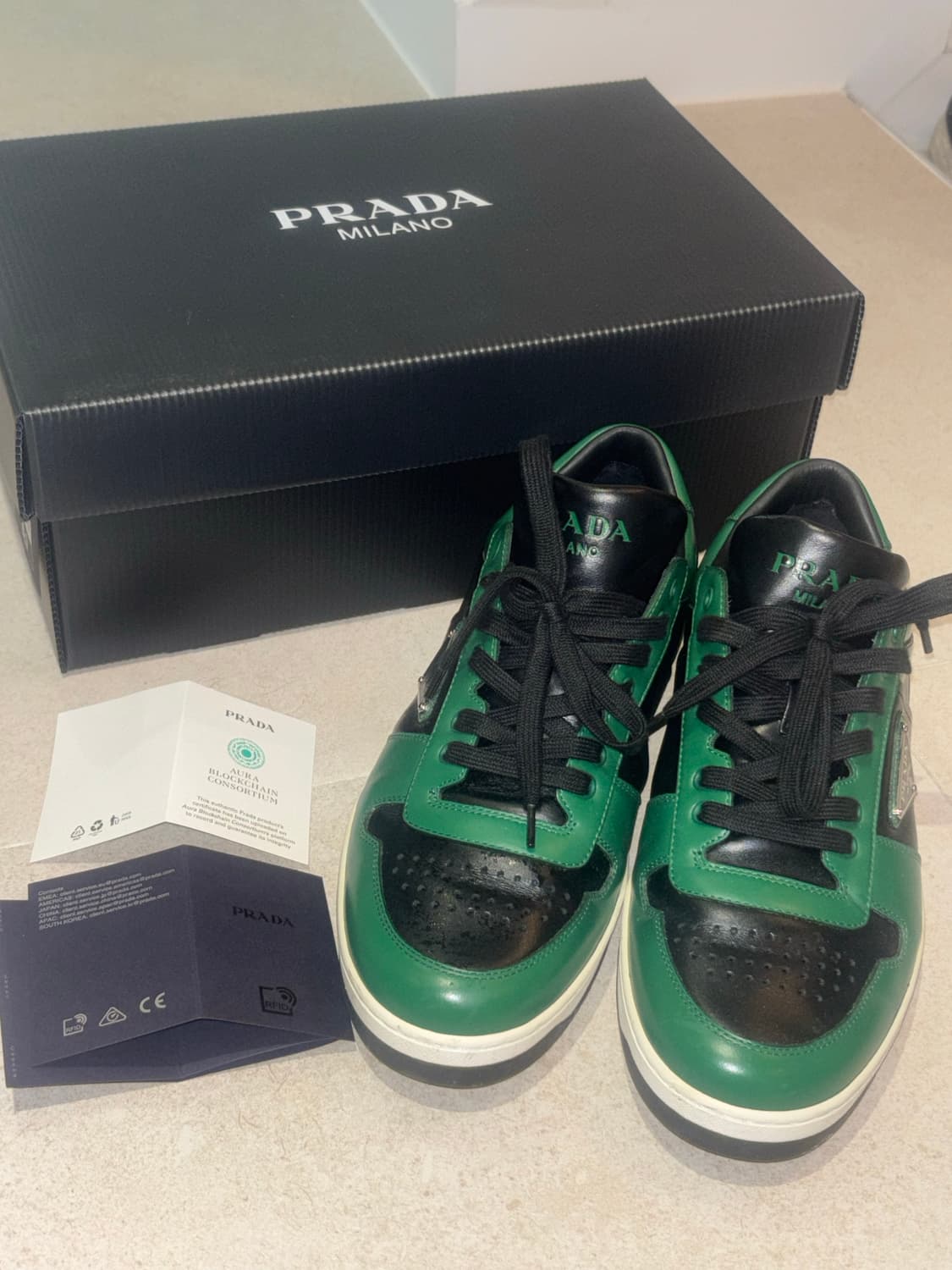 프라다 스니커즈 그린 2EE364 8사이즈 상품이미지2