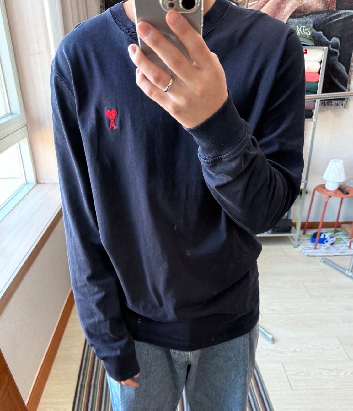 아미 네이비 롱슬리브 상품이미지1