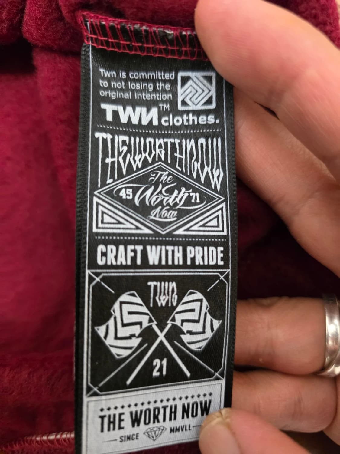 TWN 오버핏 플리스 반집업 후드티 M 상품이미지8