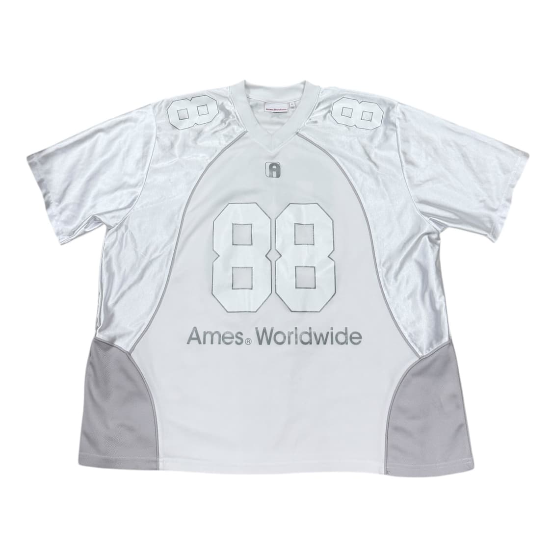 아메스 월드와이드 팔팔 풋볼 럭비 저지 반팔 화이트 상품이미지1