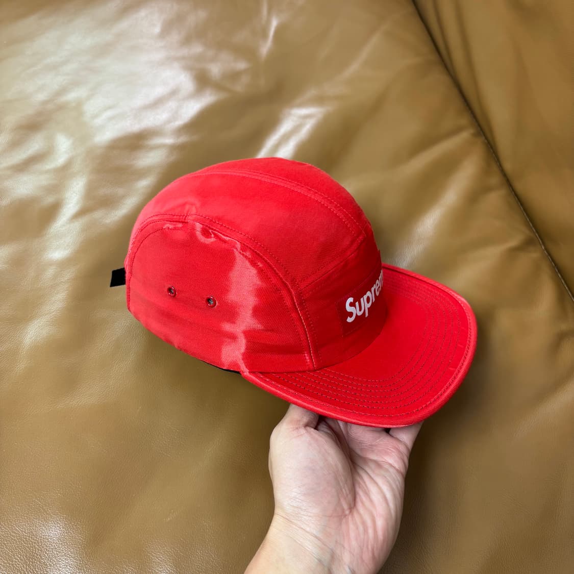 Supreme 슈프림 실크 레드 캠프캡 모자 (Silk Red) 상품이미지3