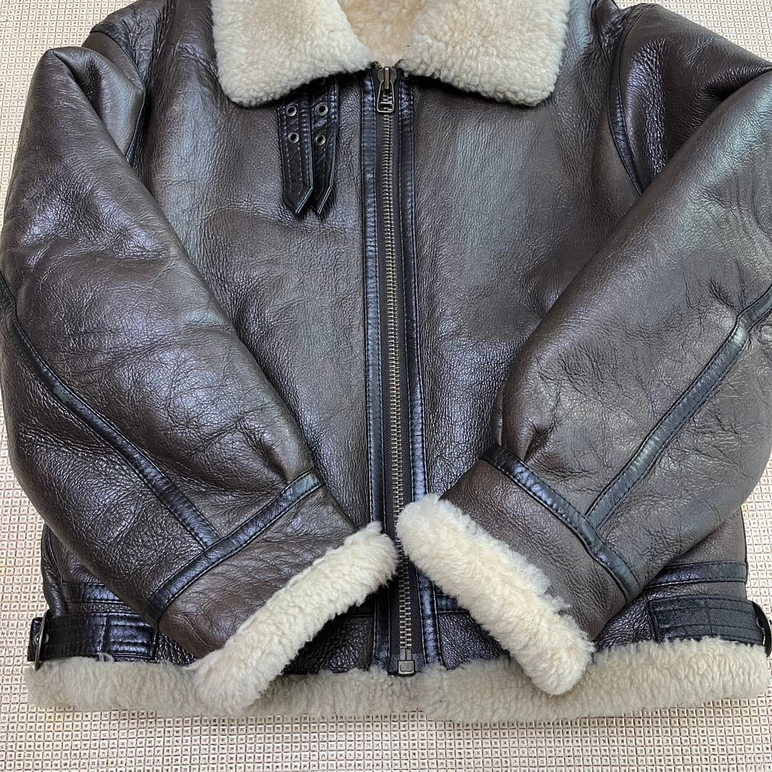 B-3 양털 무스탕 무통자켓 양가죽 상품이미지2